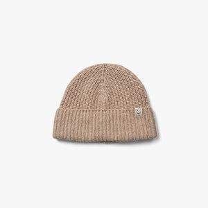 Beanie i Uldmix - All - Beige Melange | 100751 Cork
