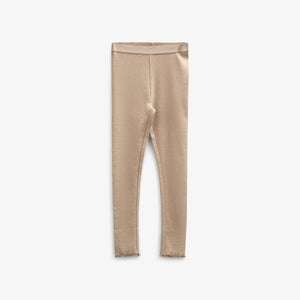 Rib-leggings i Modal - Kids - Caffe Latte | 100788 Mia