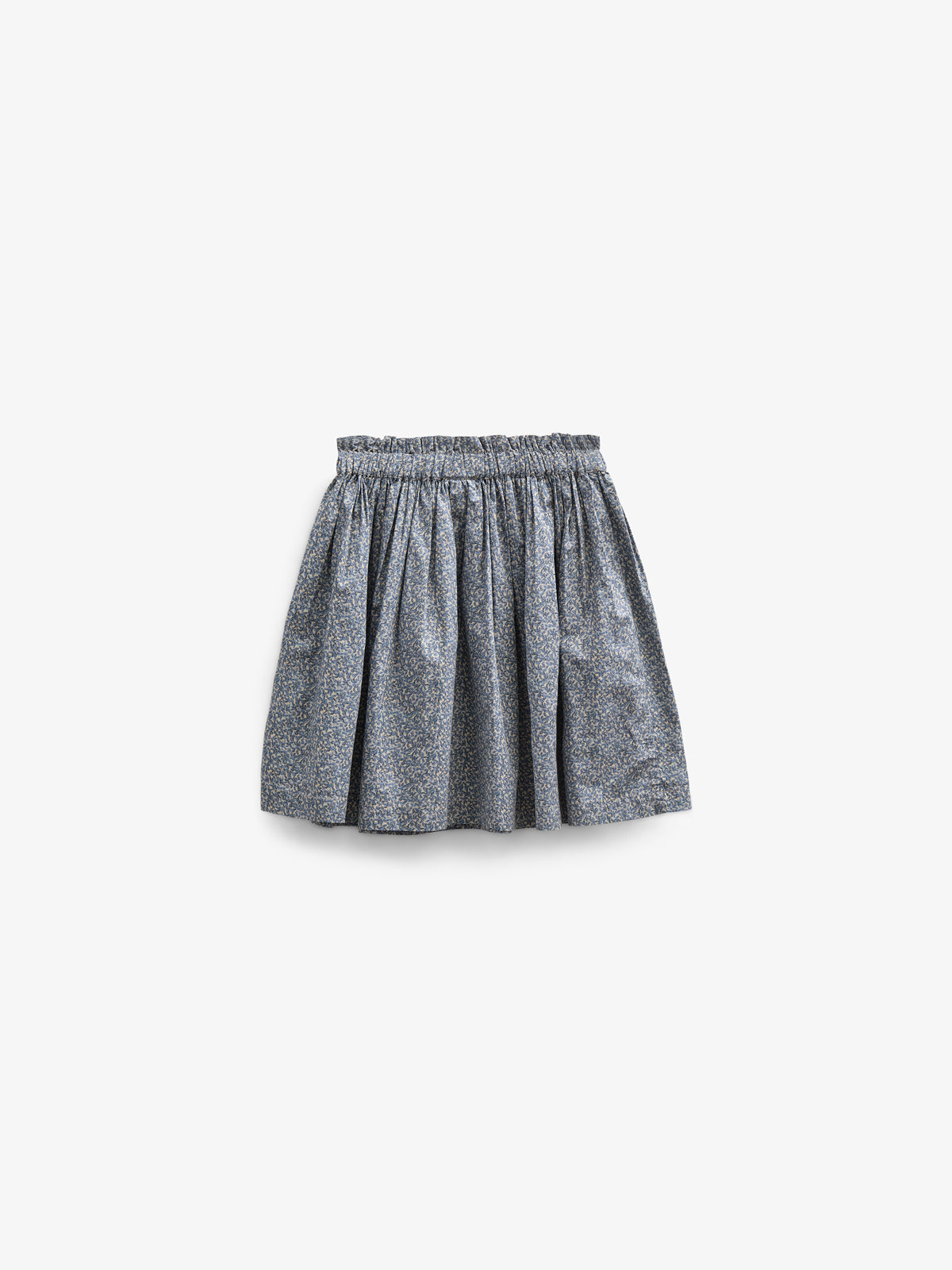 Nederdel i Printet bomulds-poplin - Tween - Blue | 100795 Allie