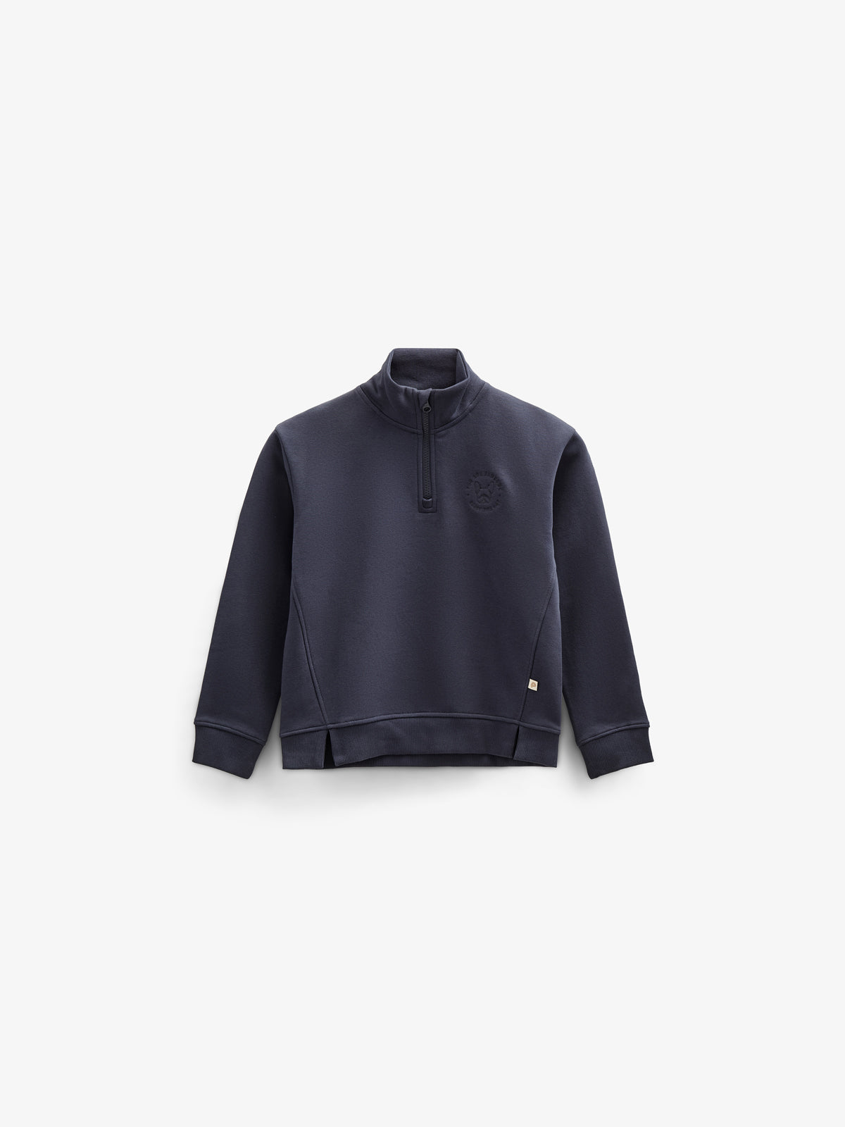 Sweatshirt med kort lynlĂĄs - Tween - Navy | 100807 Tristan