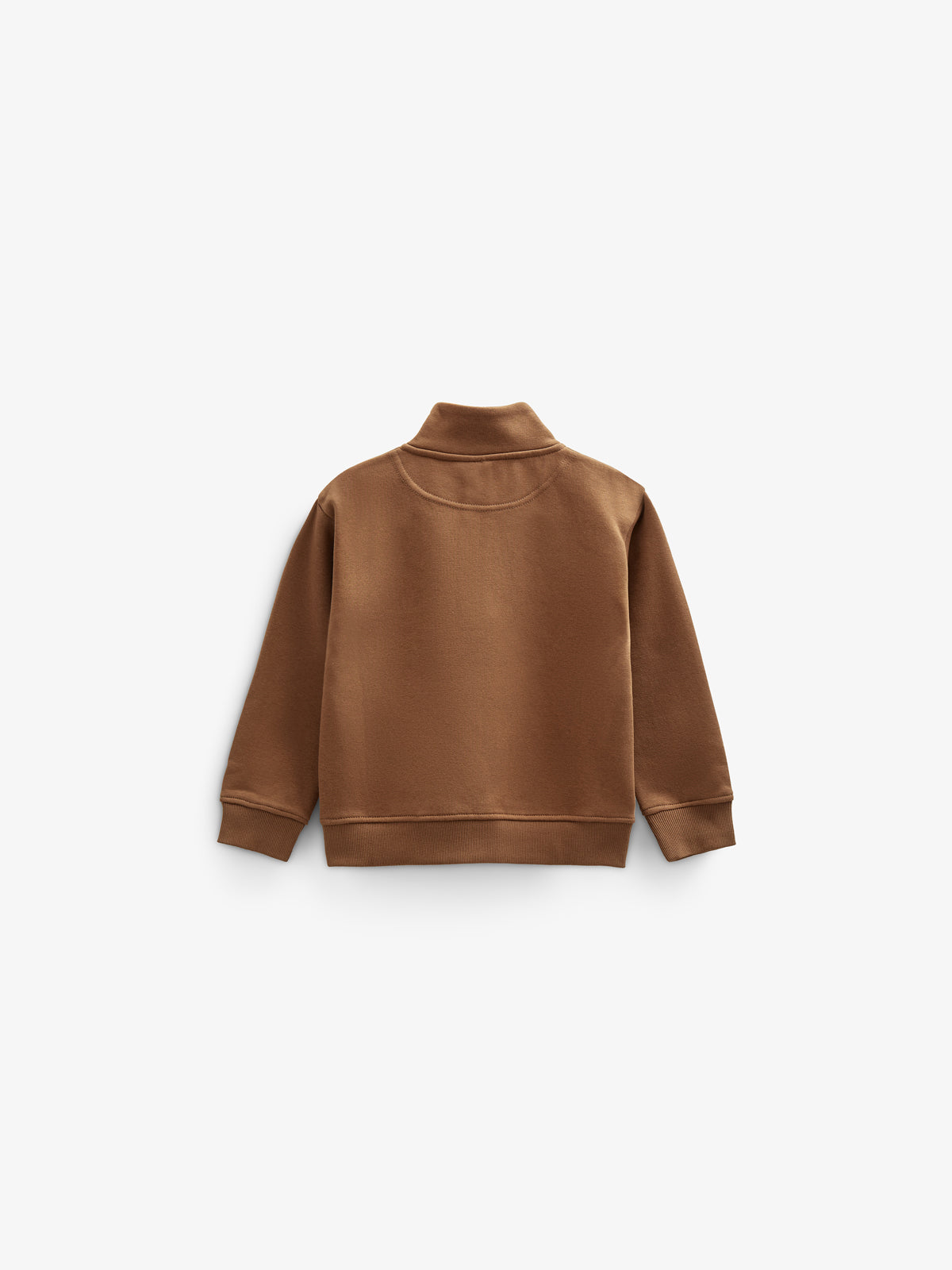 Sweatshirt med kort lynlås - Kids - Coffee | 100808 Tristan