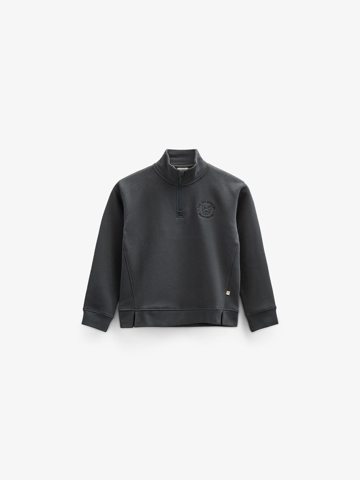 Sweatshirt med kort lynlĂĄs - Tween - Forest Green | 100811 Tristan