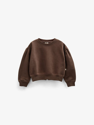 Sweatshirt med sløjfedetaljer - Kids - Chocolate | 100814 Ruth
