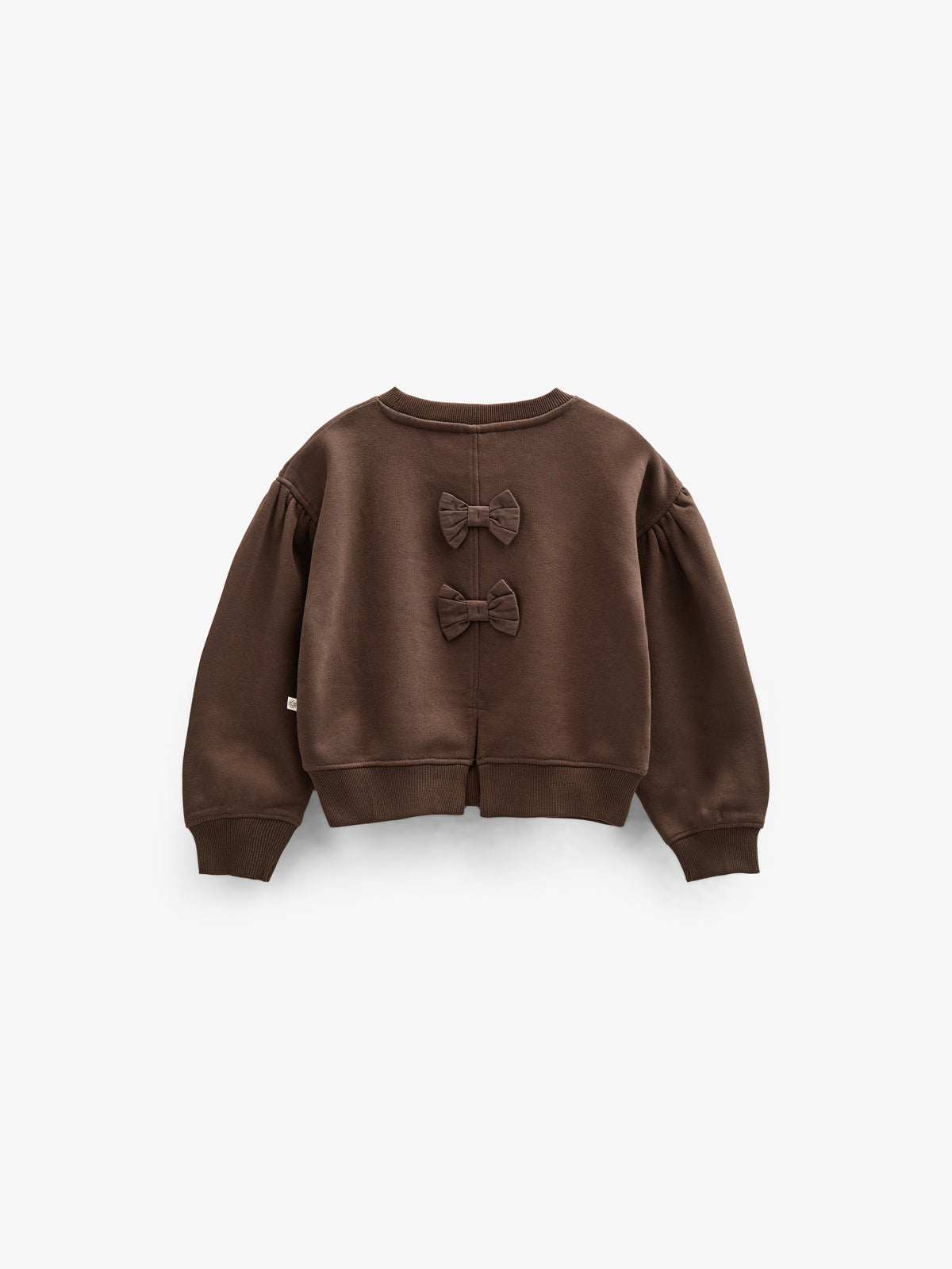Sweatshirt med sløjfedetaljer - Kids - Chocolate | 100814 Ruth