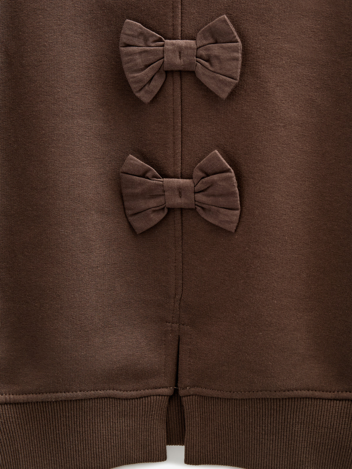 Sweatshirt med sløjfedetaljer - Kids - Chocolate | 100814 Ruth