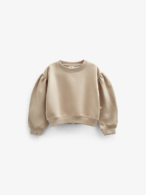 Sweatshirt med sløjfedetaljer - Kids - Caffe Latte | 100816 Ruth