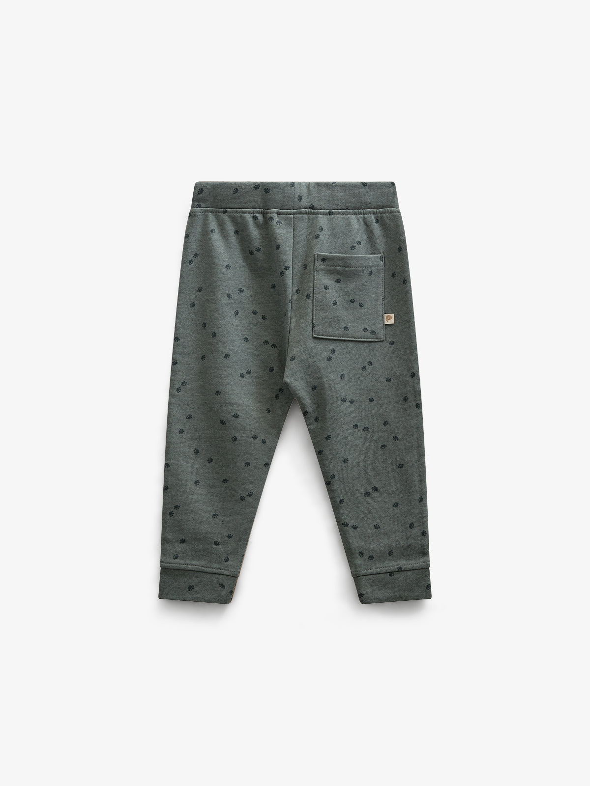Jersey Joggers med Print - Kids - Dark Green Melange | 100822 Tyler