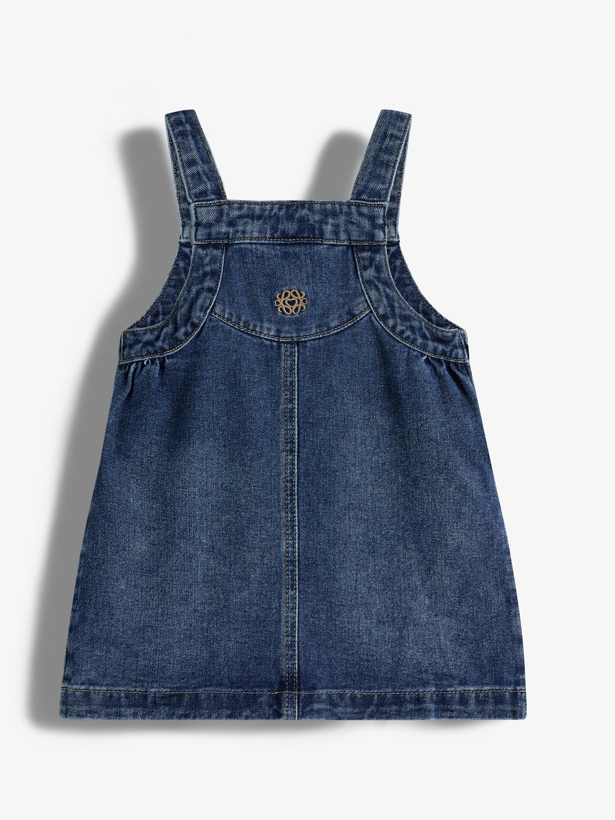Spencer-kjole i denim - Little - Dark Blue Denim