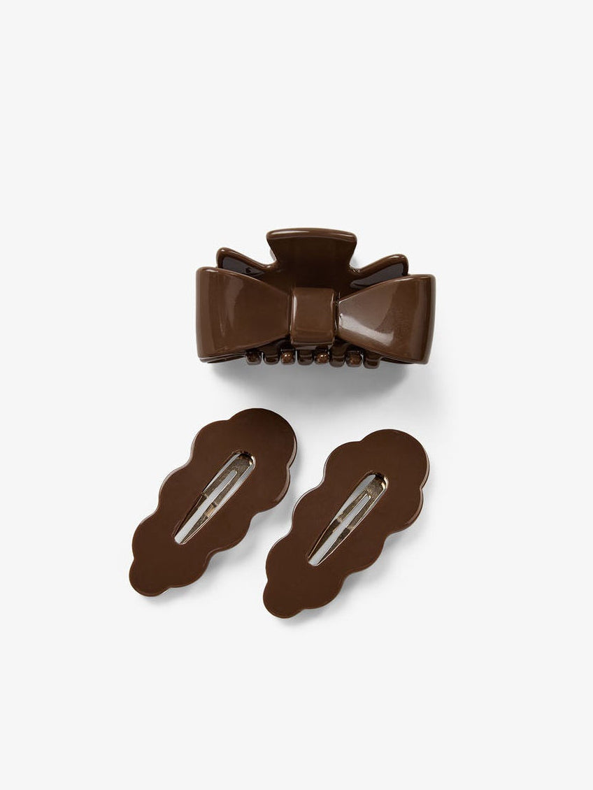 Klikspænde & Hårklemme - All - Chocolate | 100886 Cille