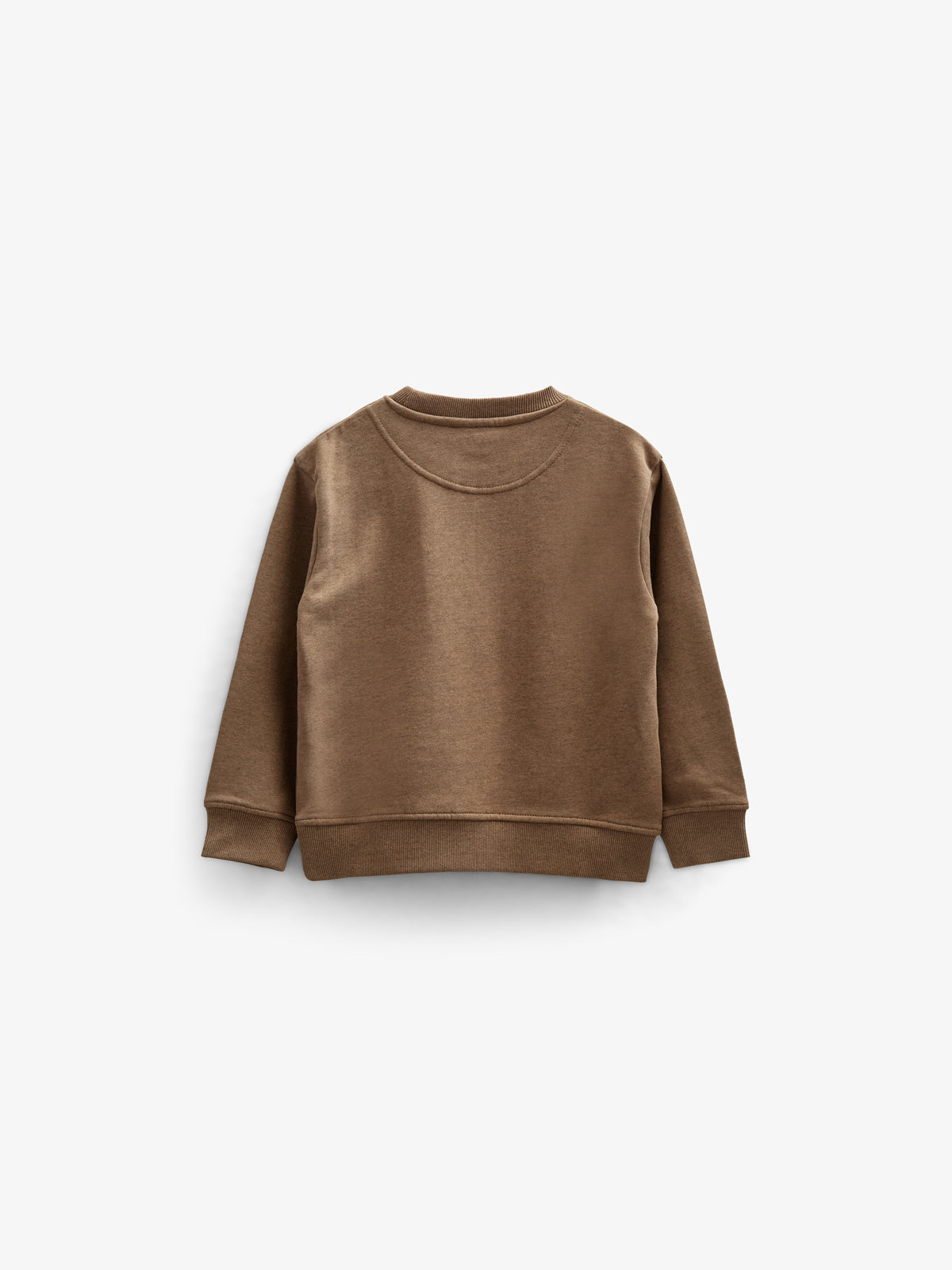 Sweatshirt med rund hals - Kids - Coffe Melange | 100890 Justin