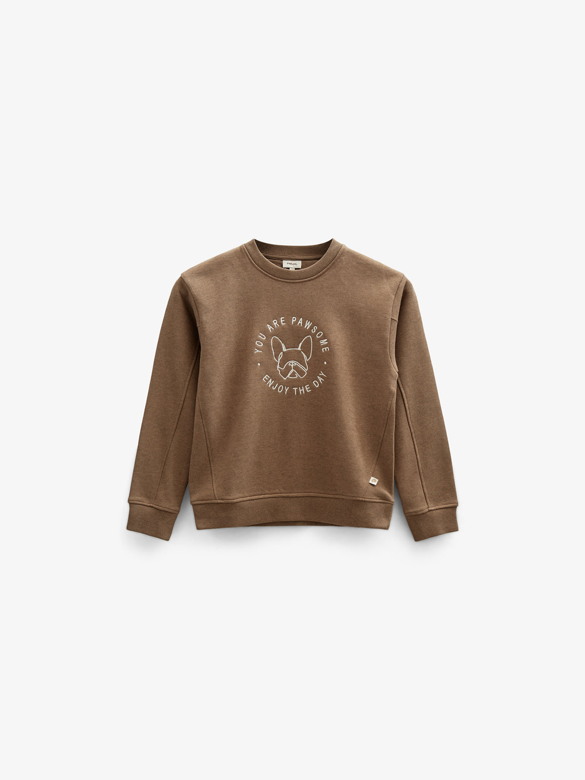 Sweatshirt med rund hals - Tween - Coffe Melange | 100891 Justin