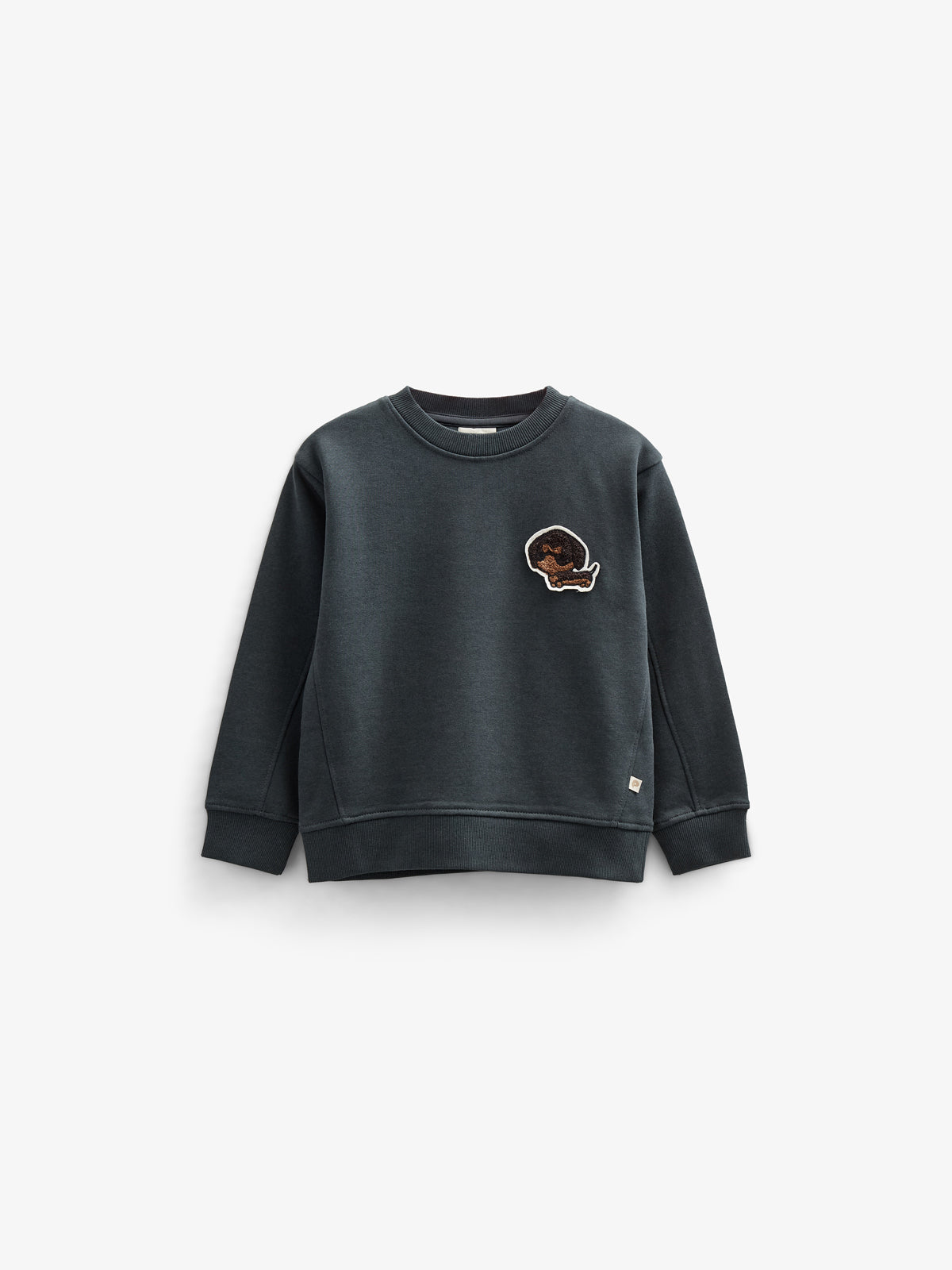 Sweatshirt med rund hals - Kids - Forest Green Melange | 100892 Justin