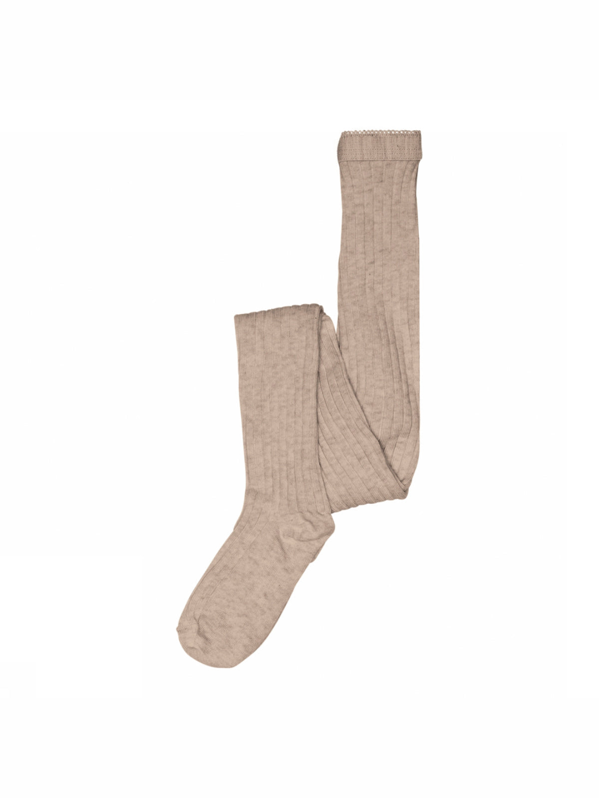 MP Rib Strømpebukser i bomuld - All - Caffe Latte Melange | 100903 MP Cotton tights