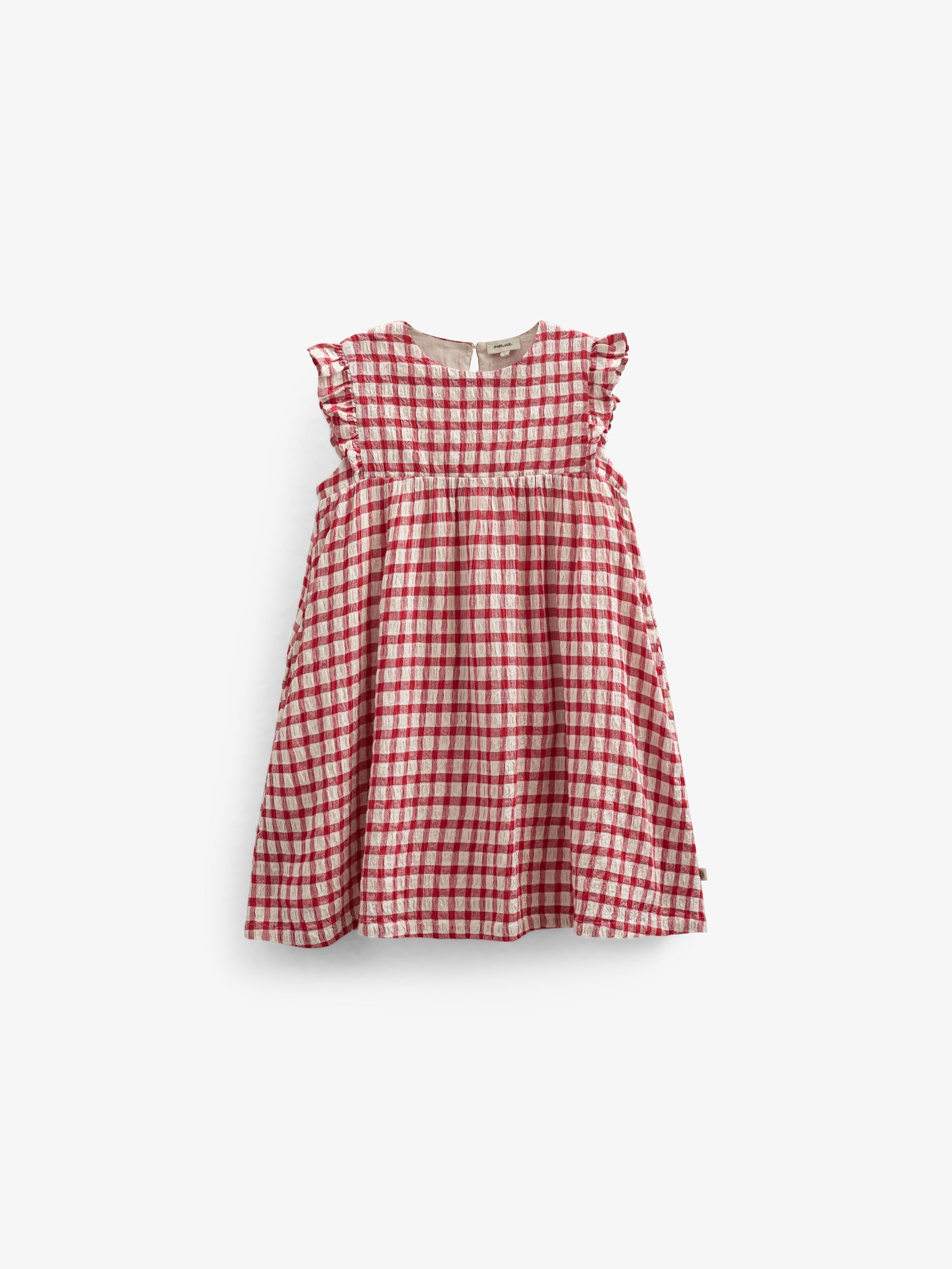 Ternet bomuldskjole - Kids - Cherry Red | 100904 Bonnie