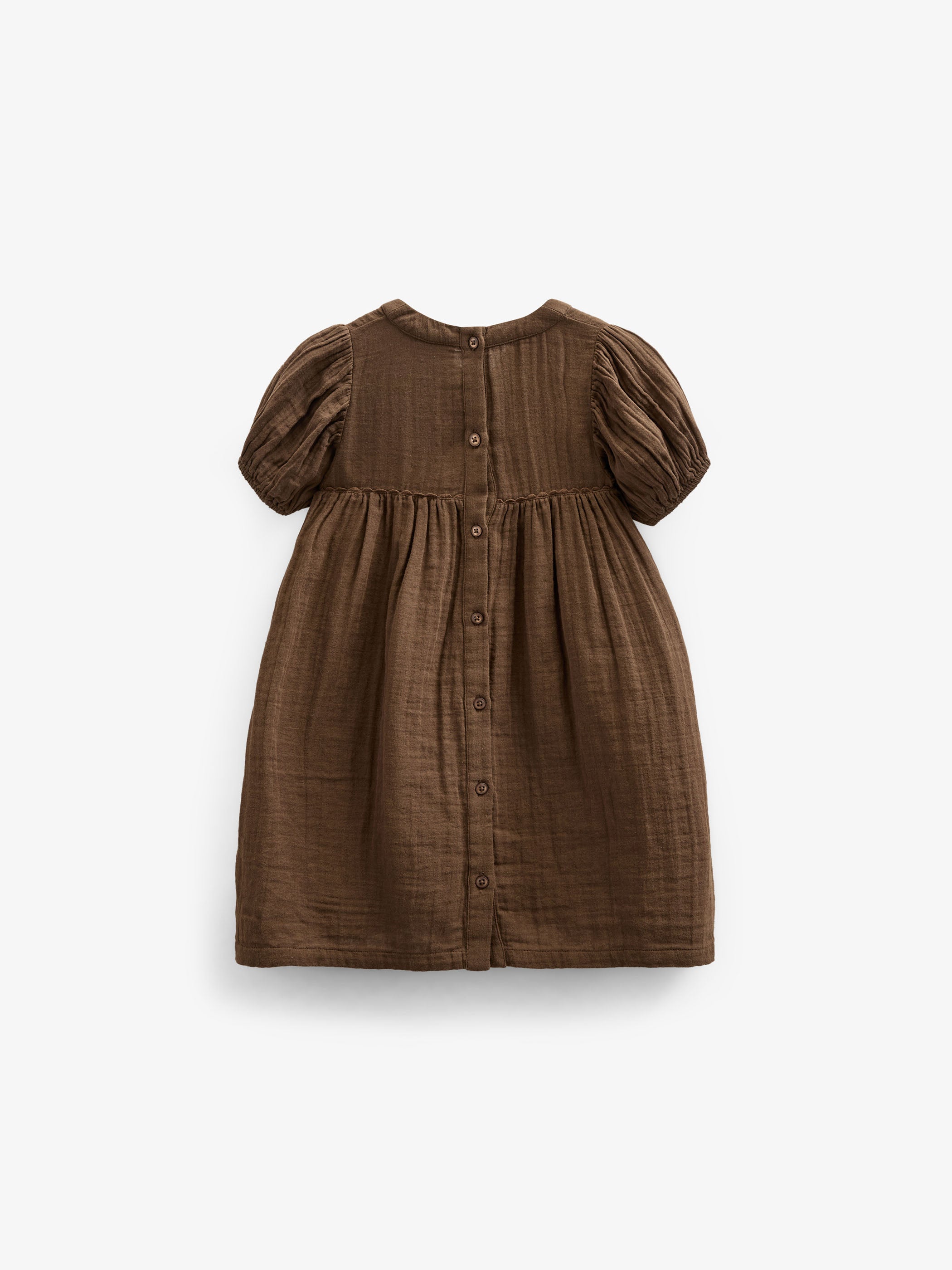 Kjole i musselin - Kids - Dark Brown | 100913 Jasmine