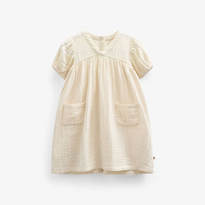 Kjole i musselin - Kids - Off White | 100914 Jasmine