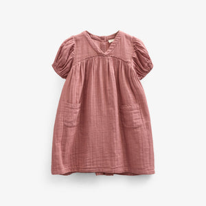 Kjole i musselin - Kids - Old Rose | 100915 Jasmine