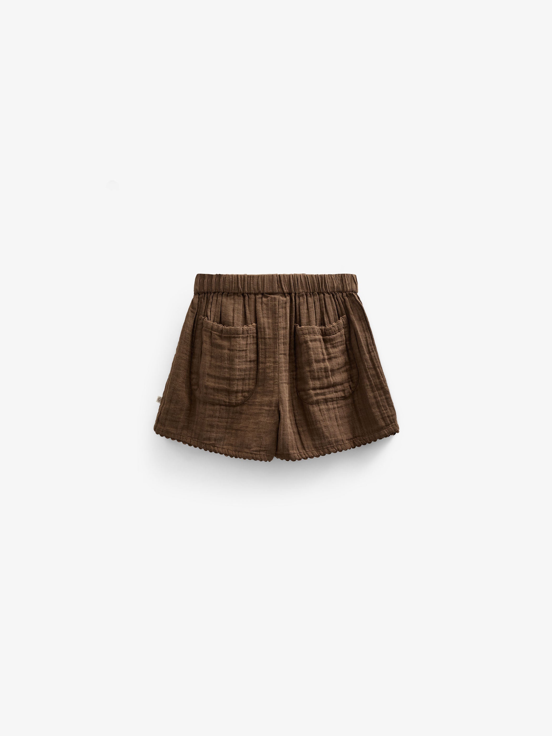 Shorts i musselin - Kids - Dark Brown | 100922 Jasmine