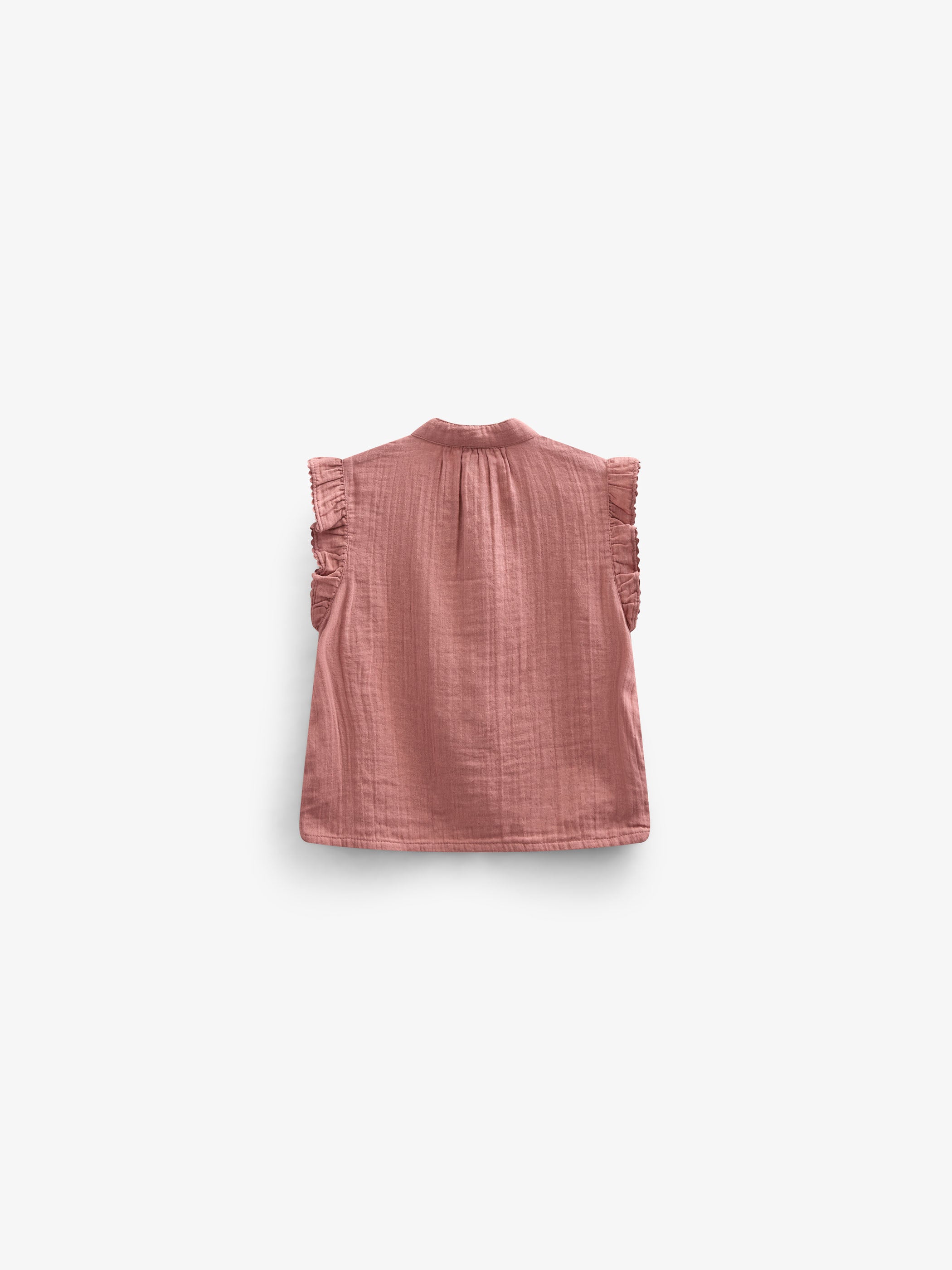 Ærmeløs top i musselin - Tween - Old Rose | 100933 Jasmine