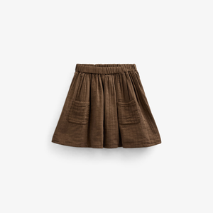 Nederdel i musselin - Kids - Dark Brown | 100934 Jasmine