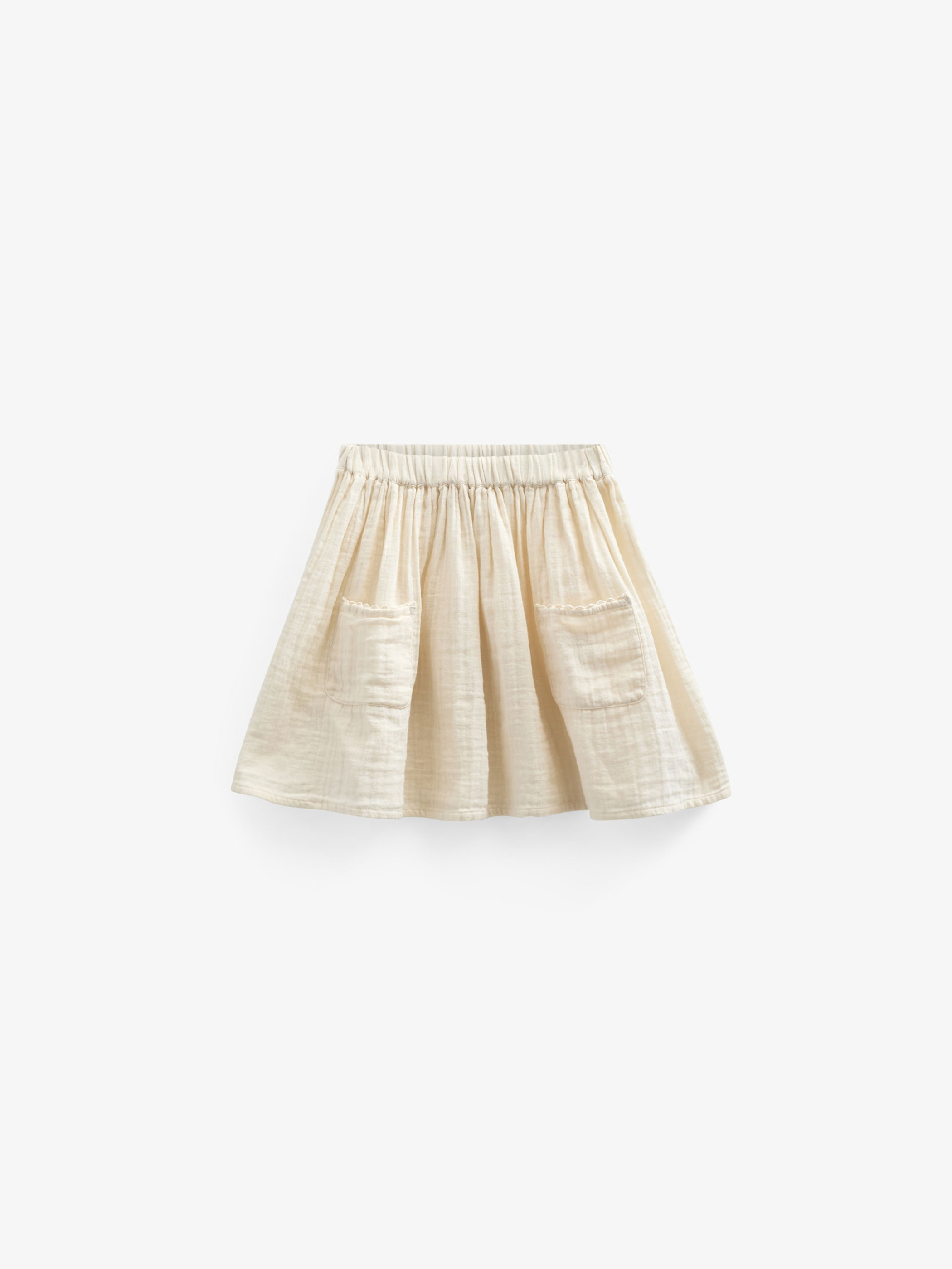 Nederdel i musselin - Kids - Off White | 100936 Jasmine