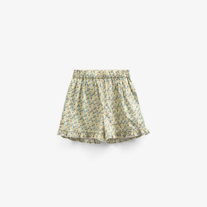 Blomsterprintede poplinshorts - Tween - Green | 100959 Poppy