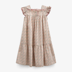 Blomstret poplinkjole - Kids - Rose | 100960 Poppy