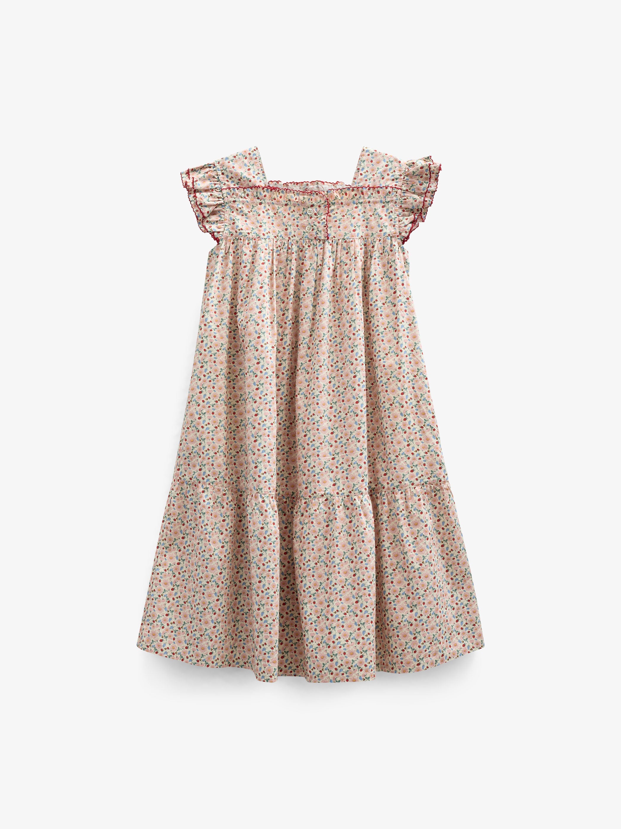 Blomstret poplinkjole - Kids - Rose | 100960 Poppy