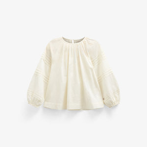 Langærmet bluse - Kids - Offwhite | 100988 Willa