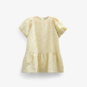 Jacquardkjole i bomuldsblanding - Kids - Sunlight | 100992 Giselle