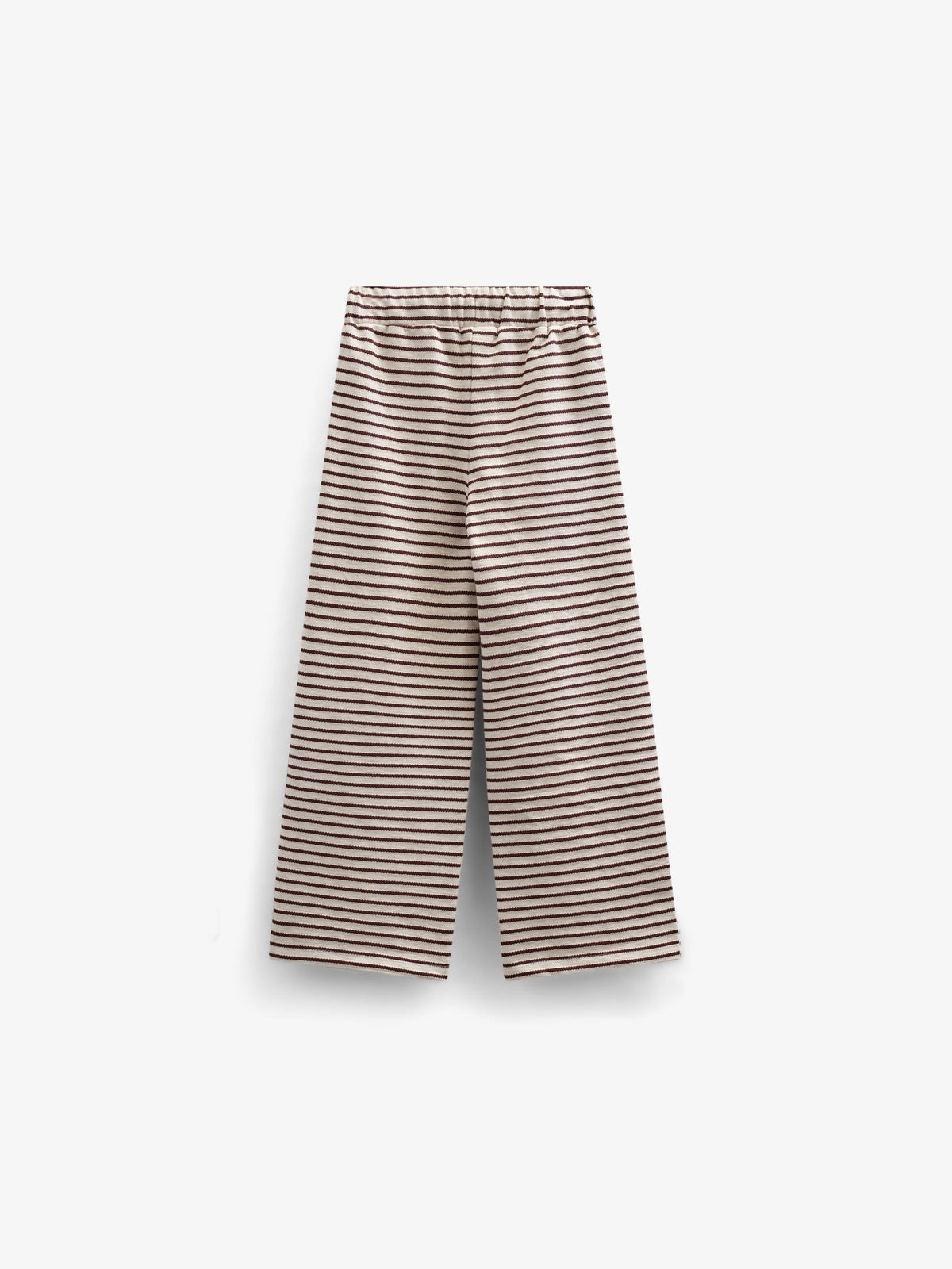 Stribede jersey bukser med vide ben - Tween - Brown | 100997 Emmie
