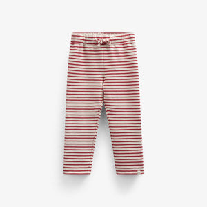Stribede jersey bukser - Kids - Cherry Red | 100999 Emmie