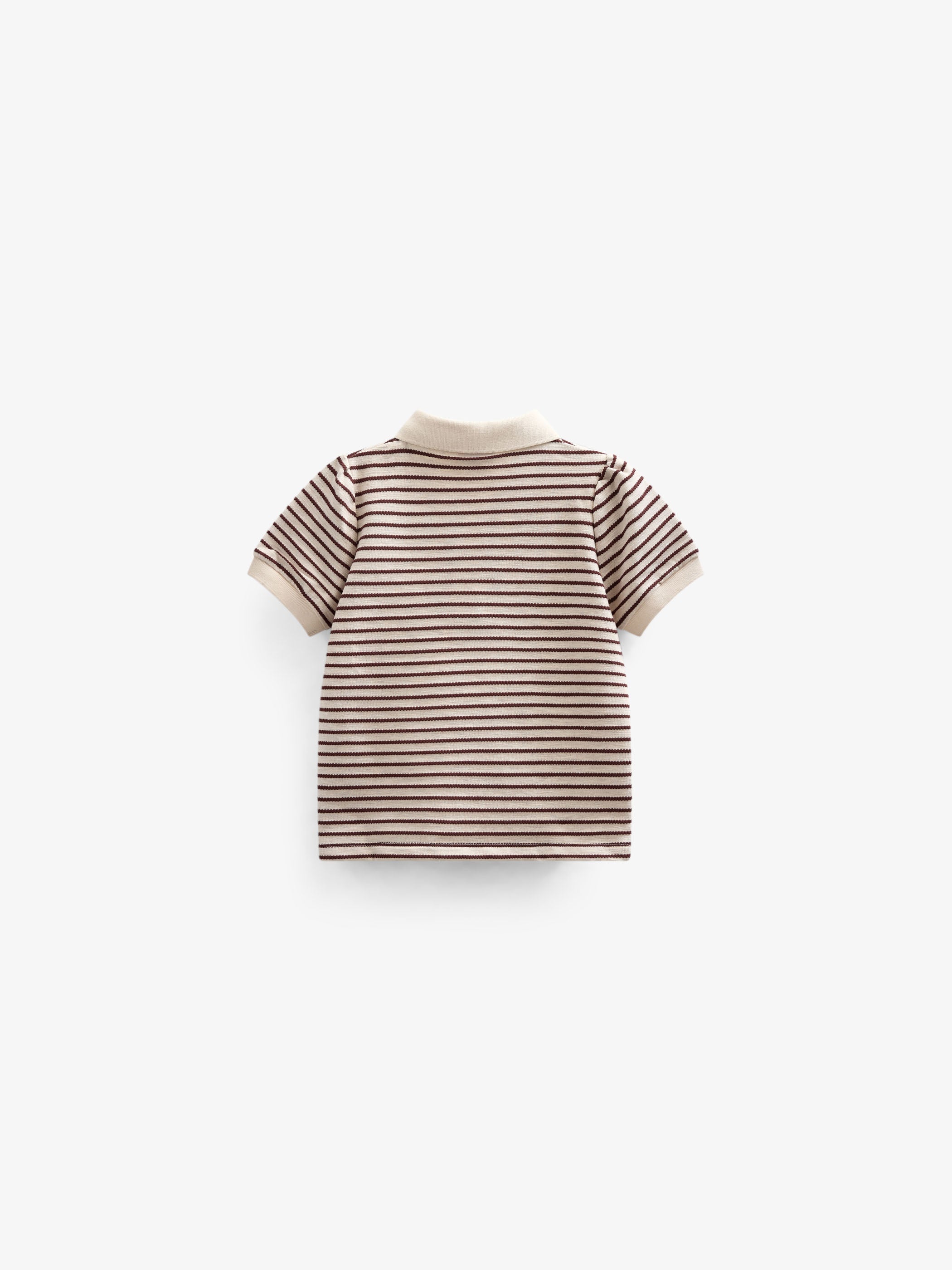 Stribet jersey polo - Kids - Brown | 101004 Emmie