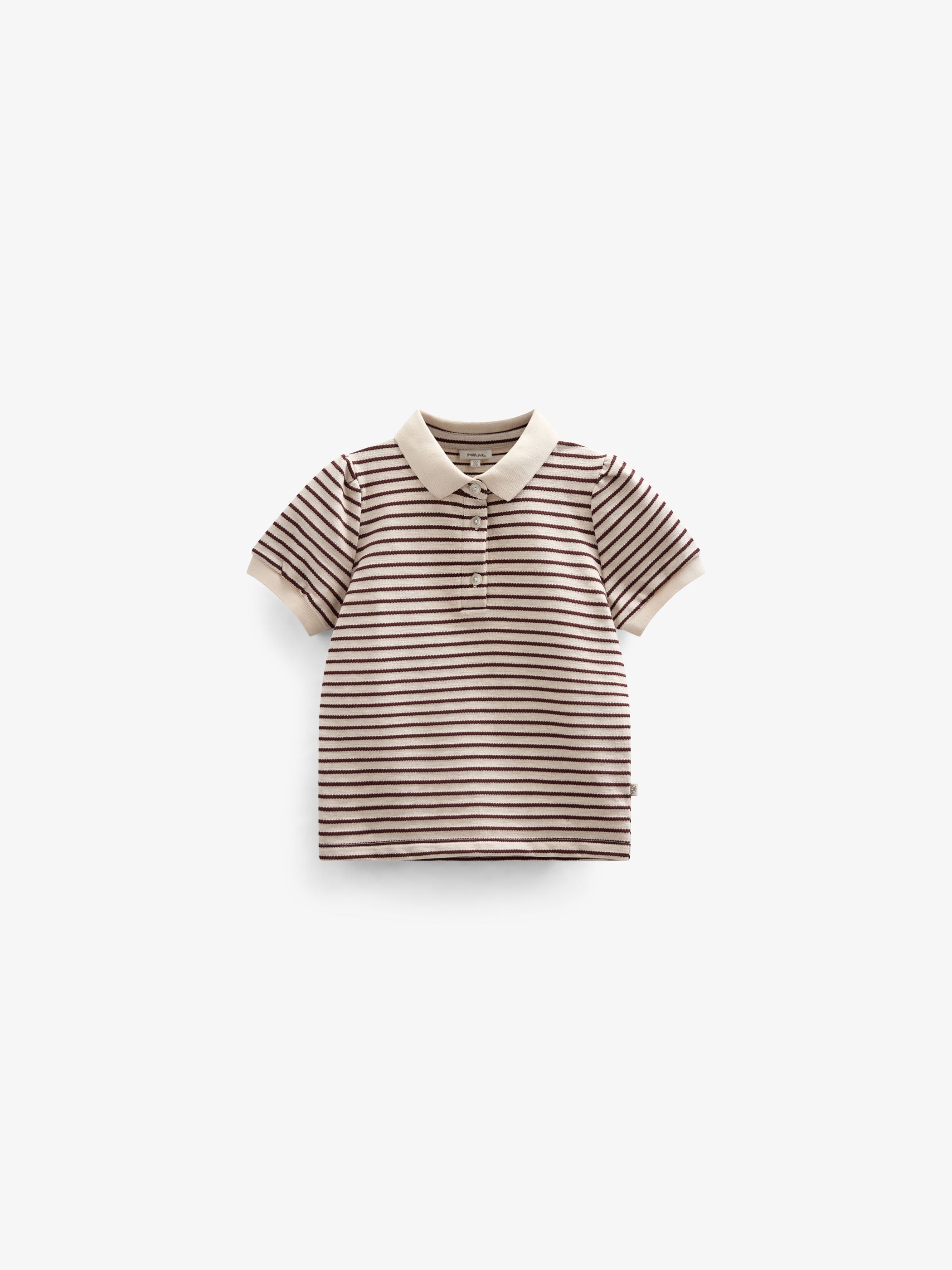 Stribet jersey polo - Tween - Brown | 101005 Emmie