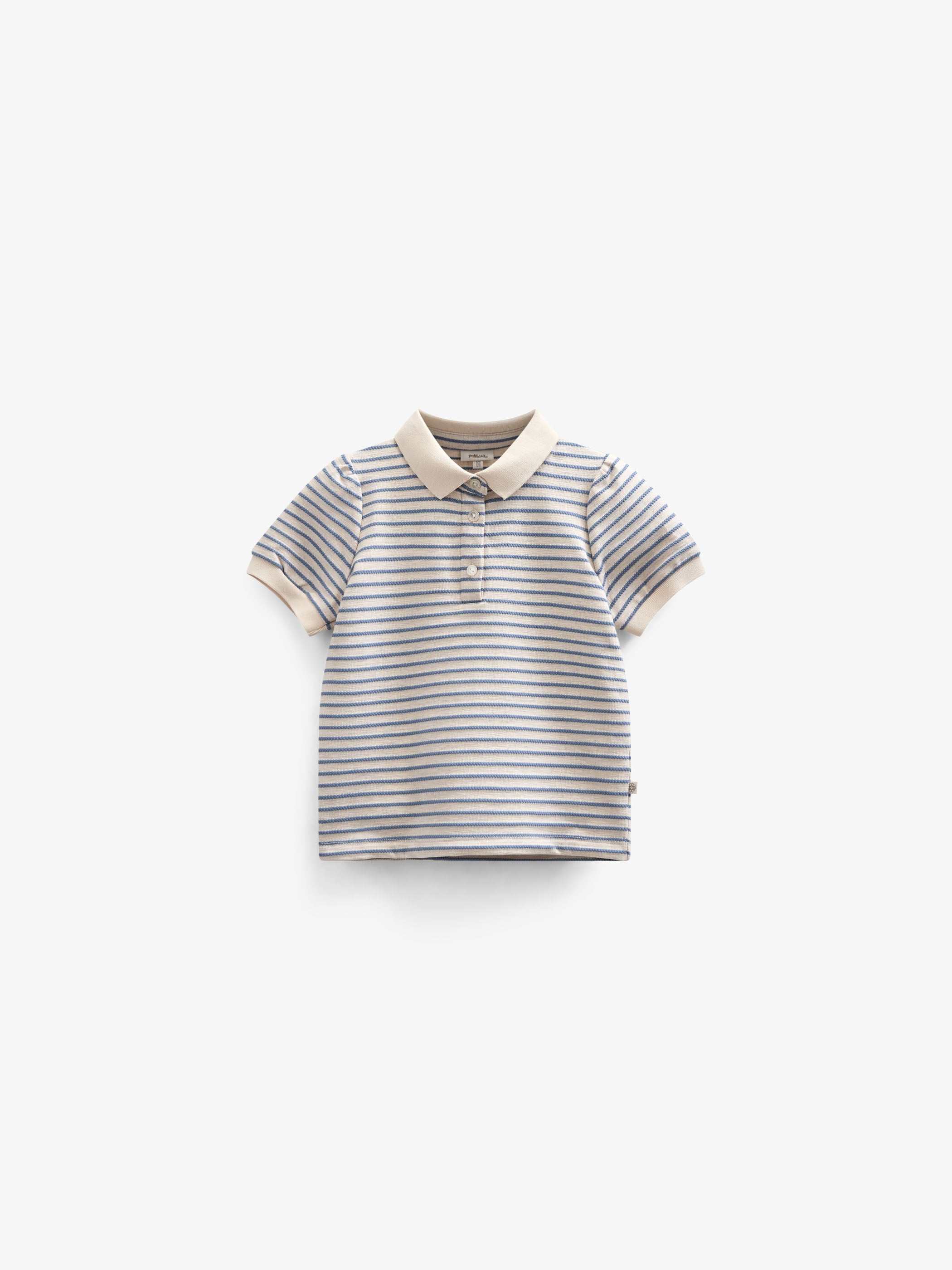 Stribet jersey polo - Tween - Blue | 101007 Emmie