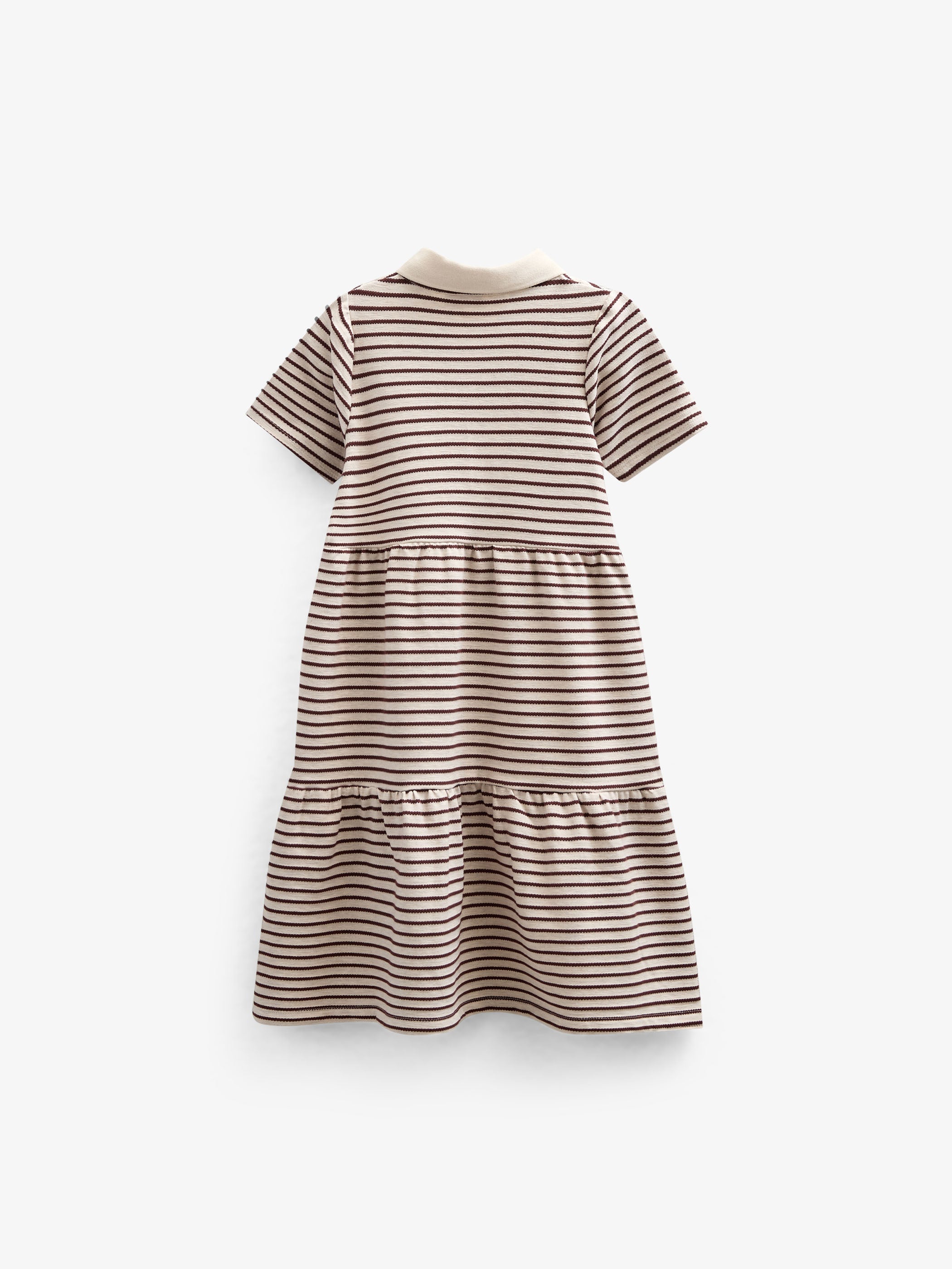 Stribet jersey kjole - Kids - Brown | 101010 Emmie