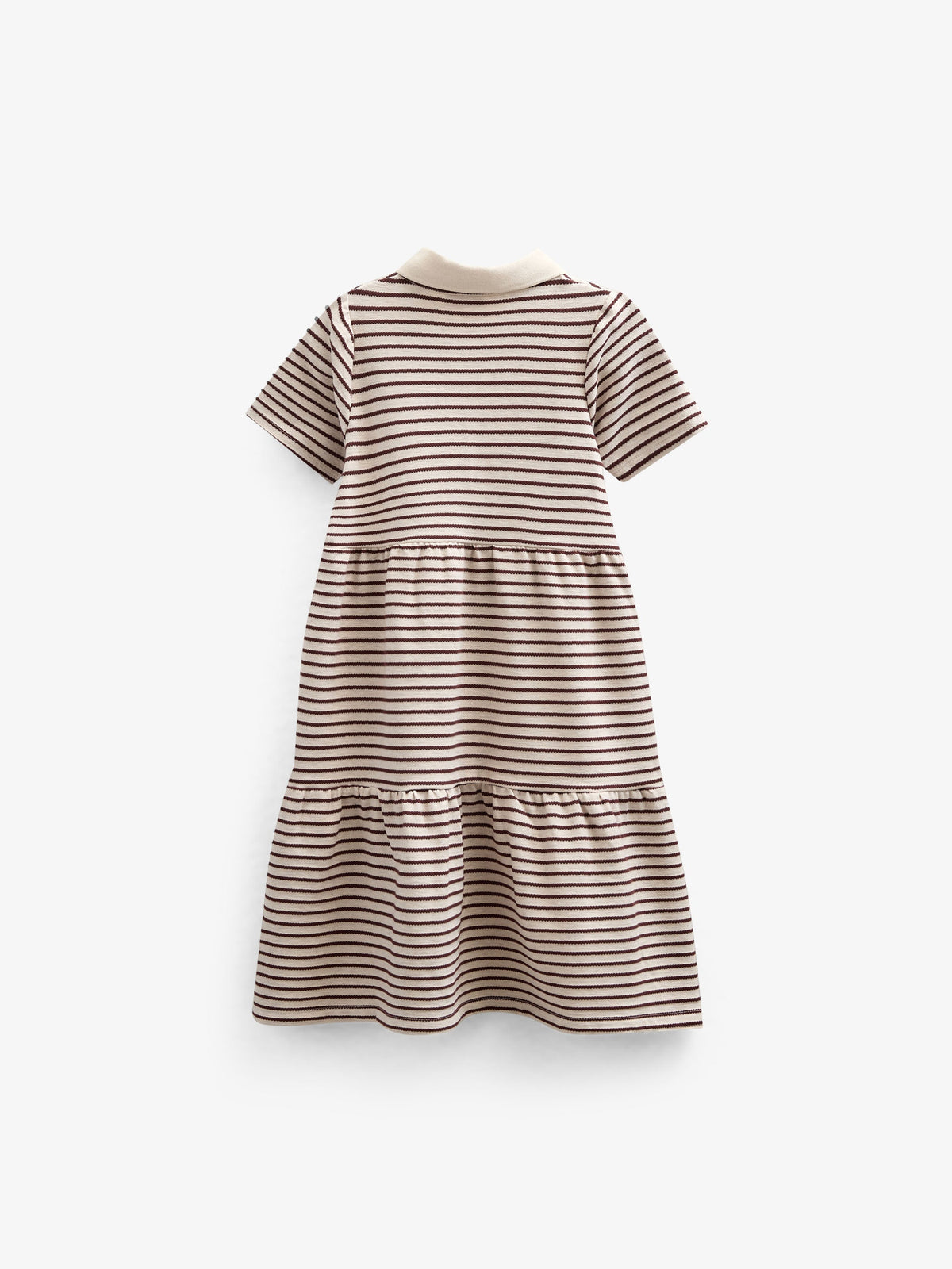 Stribet jersey kjole - Kids - Brown | 101010 Emmie