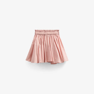 Bomuldsnederdel med bølgebånd og flæse - Kids - Rose Tan | 101037 Alma