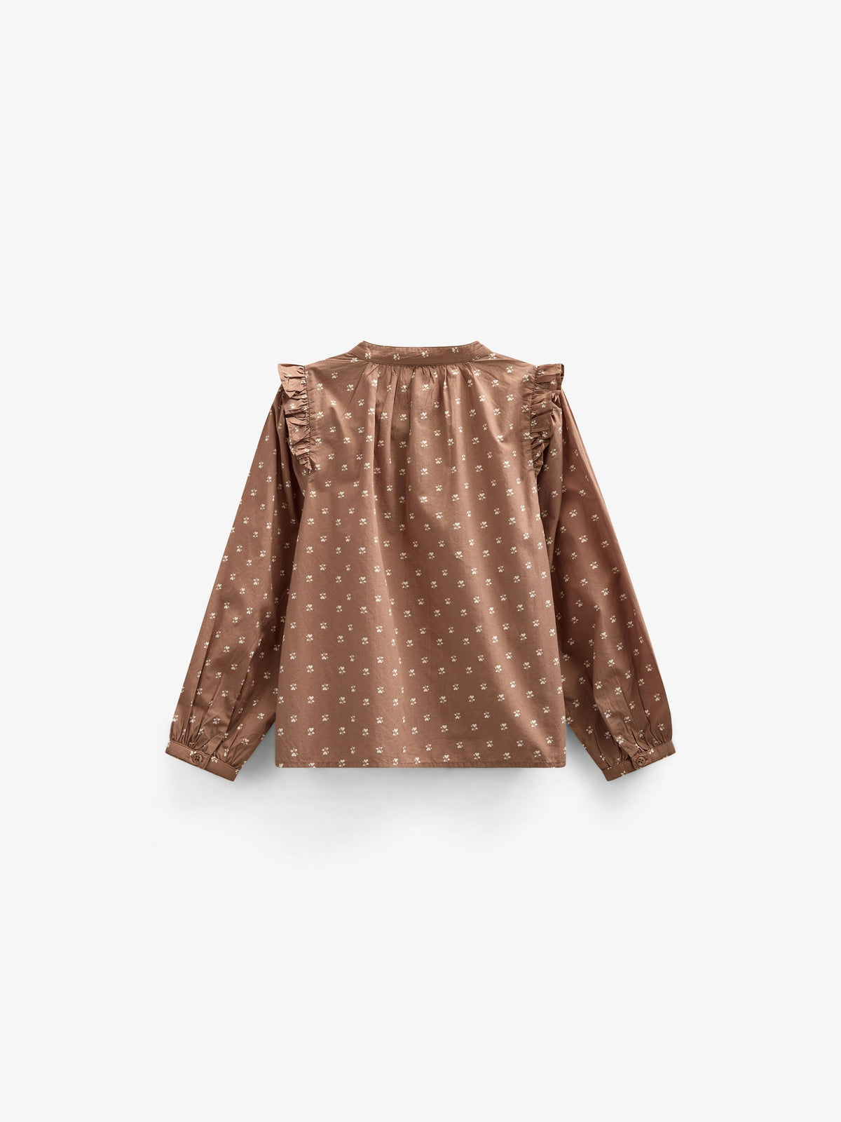 Skjortebluse i printet poplin - Tween - Coconut | 101088 Camilla