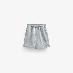Baggy jacquardvævede denimshorts - Kids - Blue Denim | 101059 Kyle