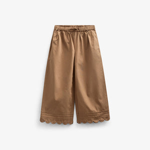 Poplinbukser med muslingekant - Tween - Coconut | 101079 Joy