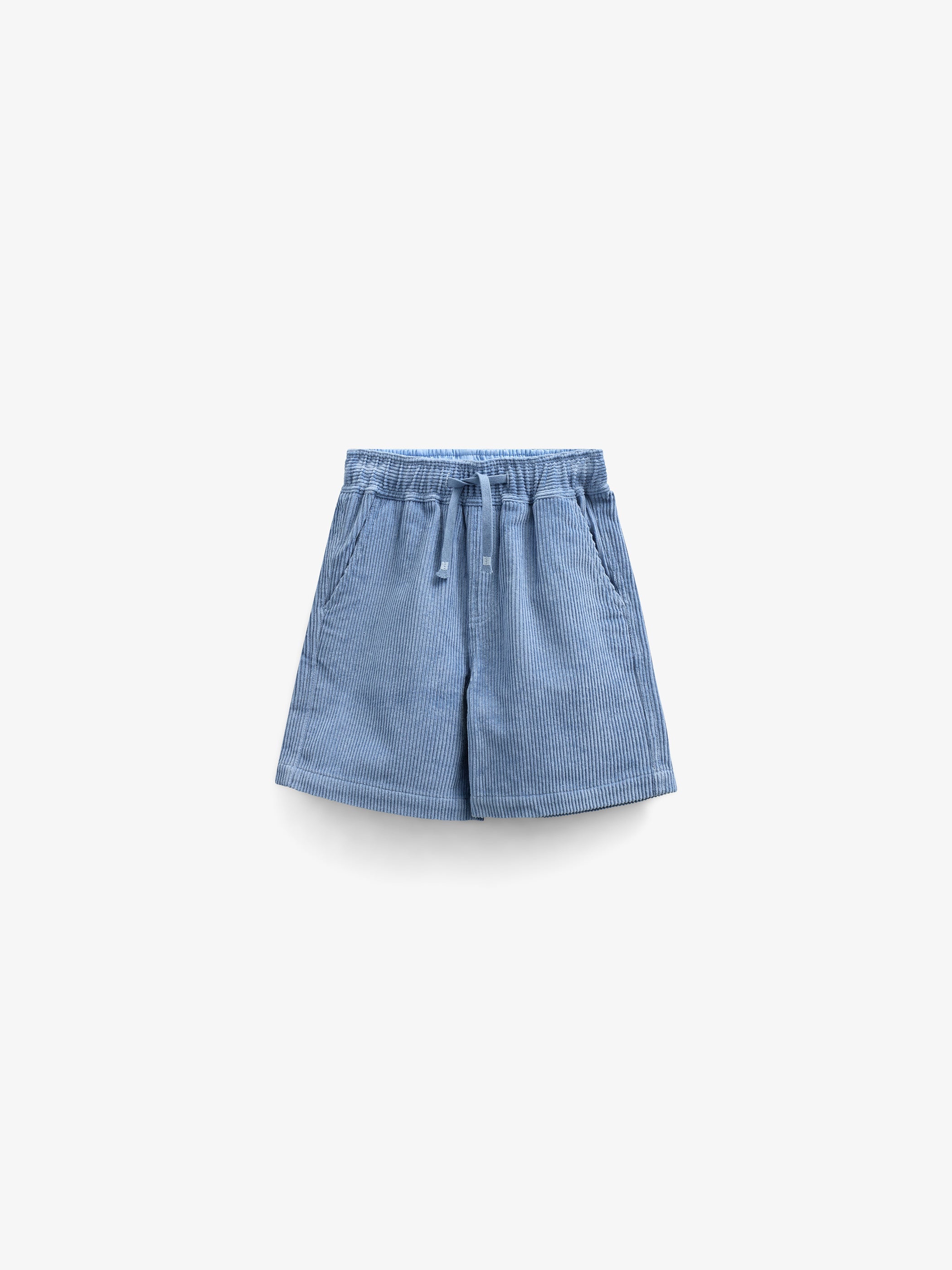 Pull-on fløjlsshorts - Kids - Dusty Blue | 101100 Tobias
