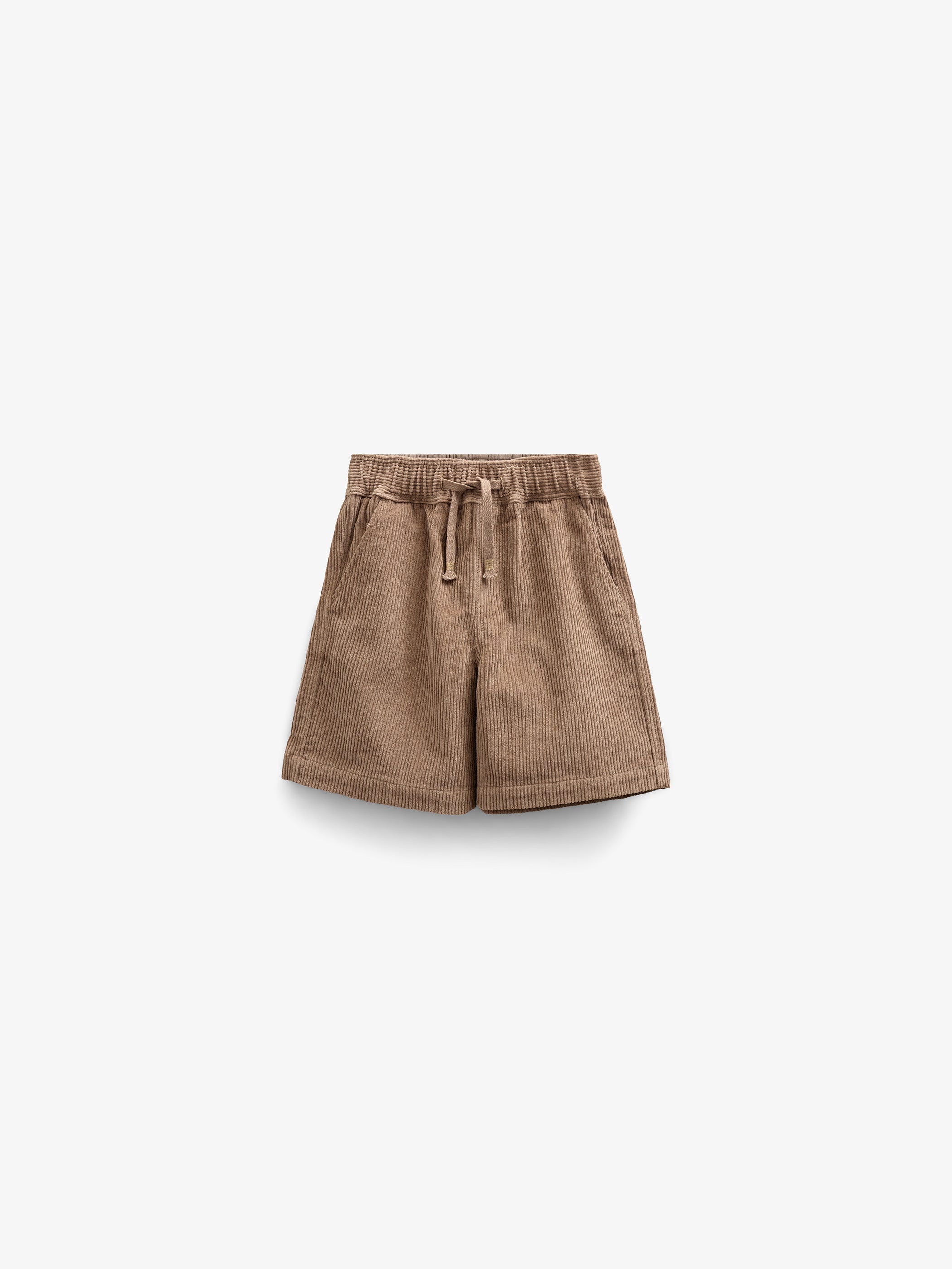 Pull-on fløjlsshorts - Kids - Khaki | 101102 Tobias