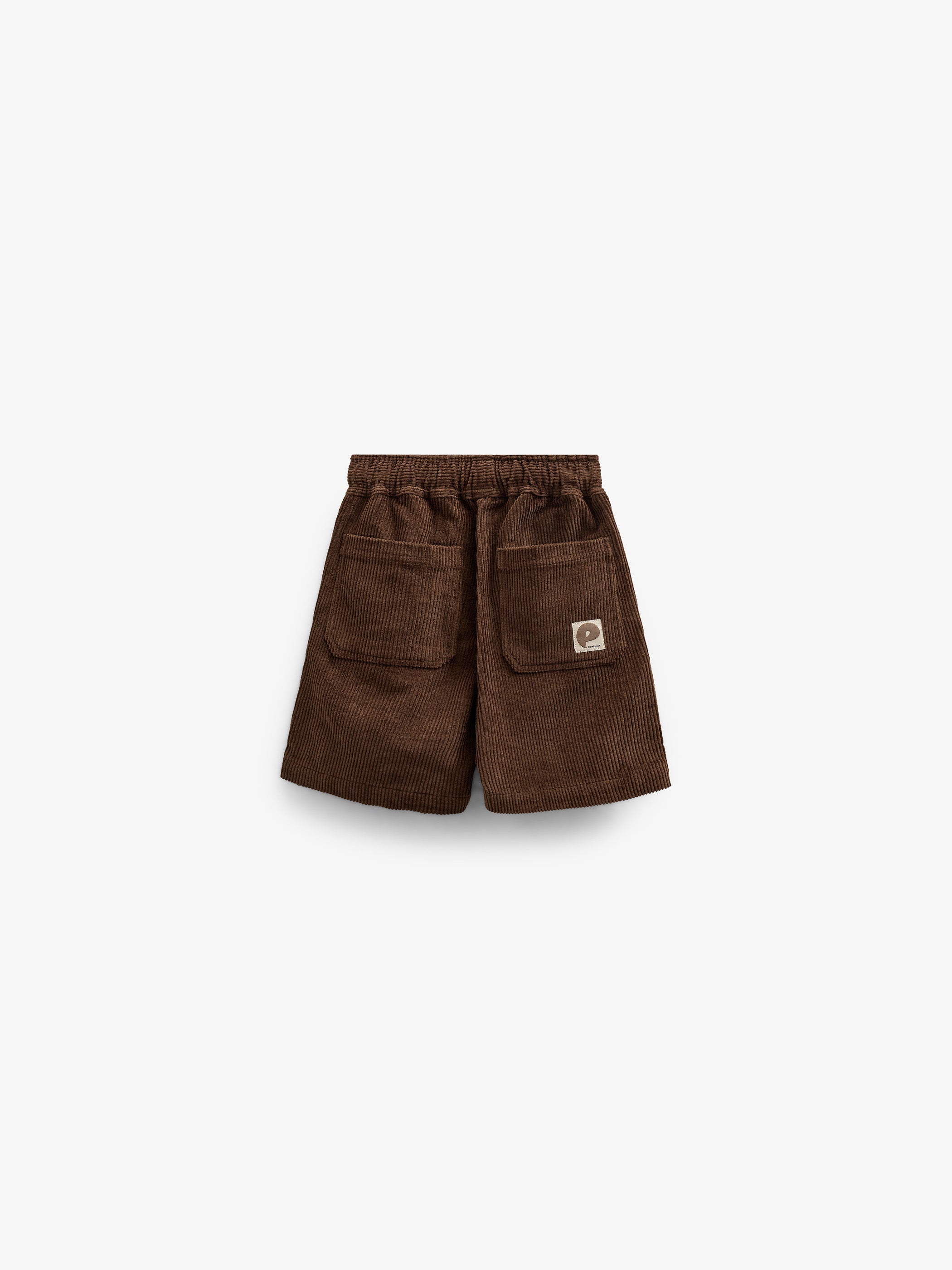 Pull-on fløjlsshorts - Kids - Dark Brown | 101104 Tobias