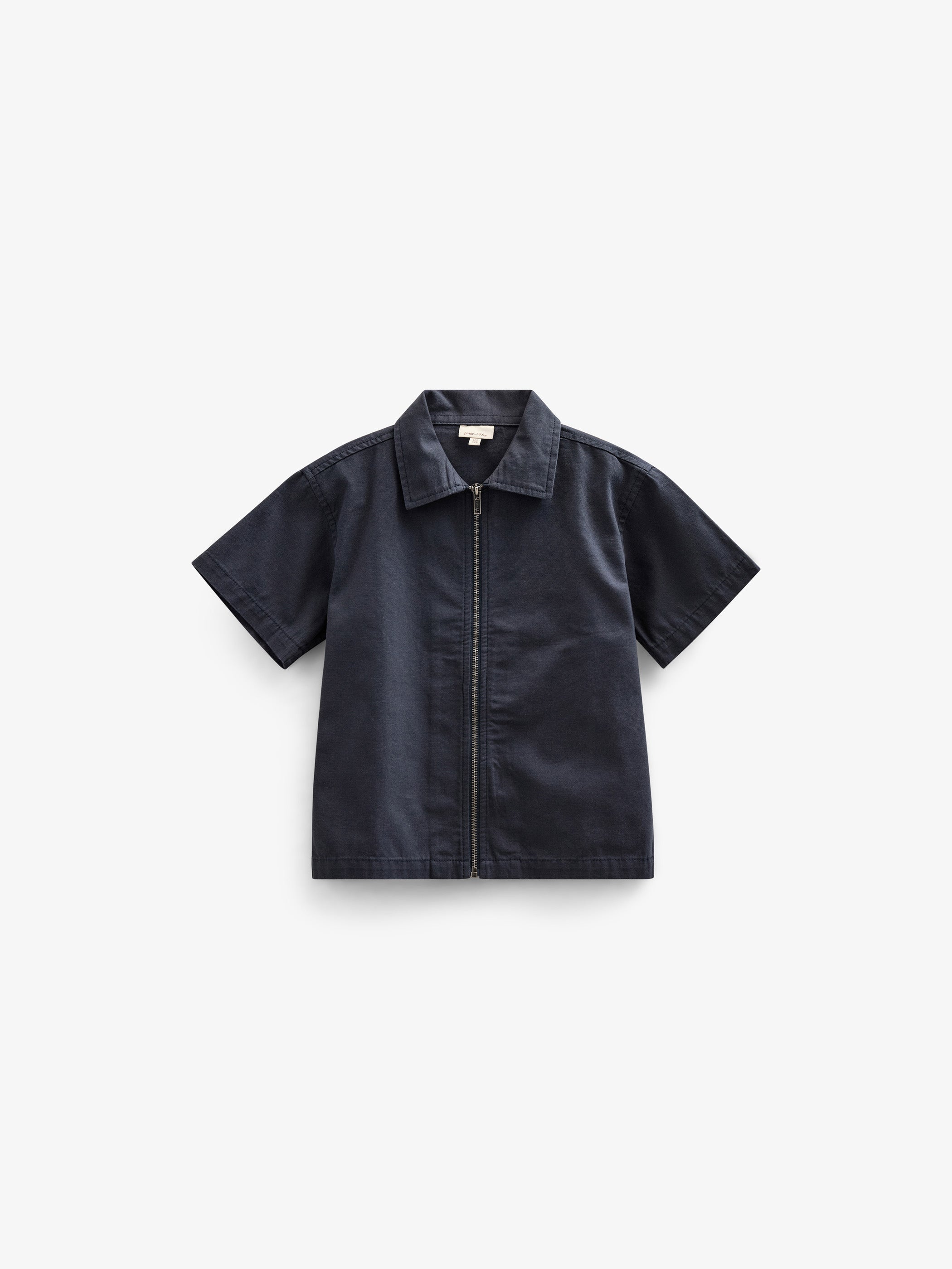 Canvas skjortejakke med lynlås - Kids - Navy | 101126 Isack