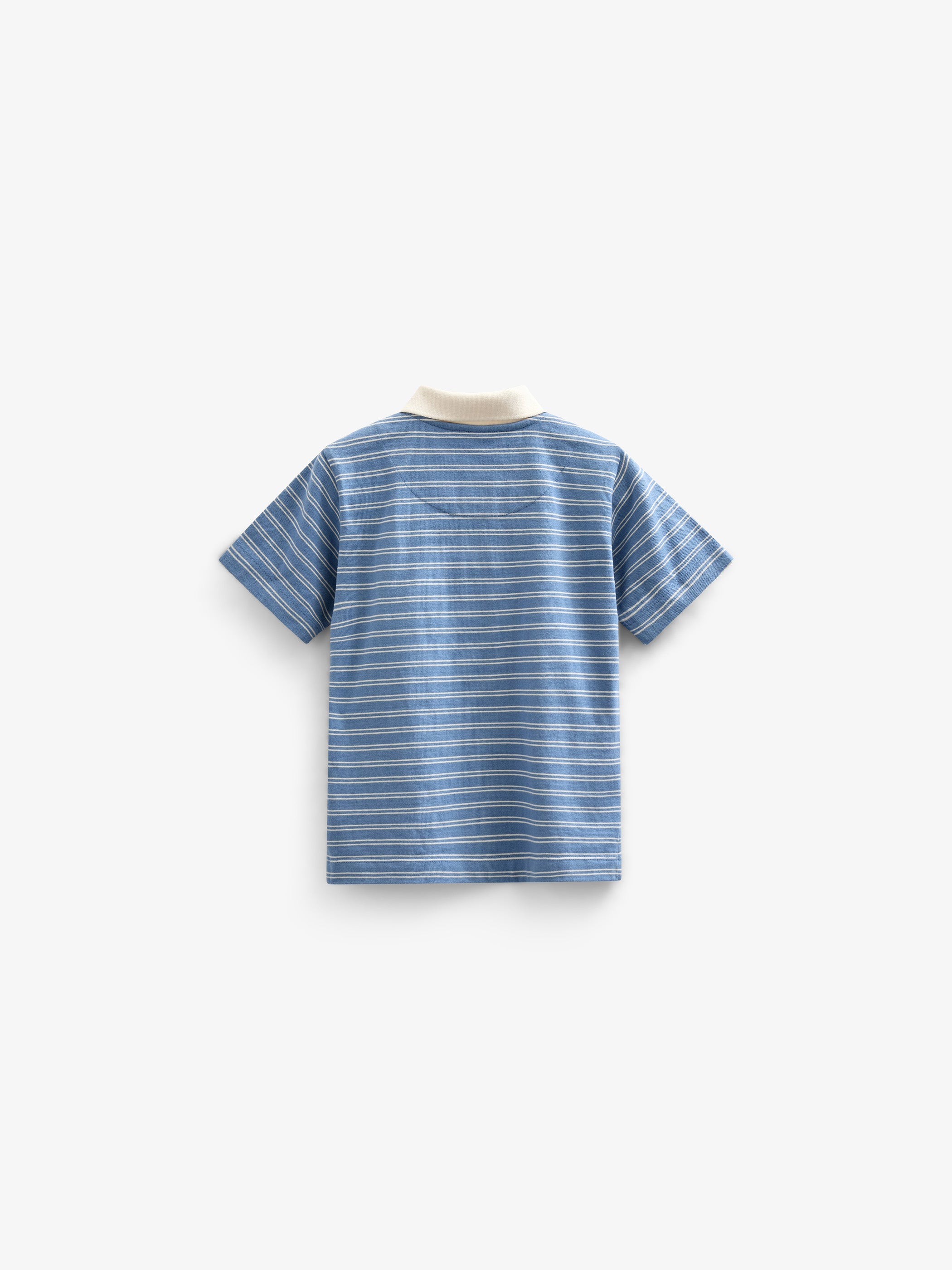 Stribet jersey poloshirt - Kids - Dusty Blue | 101175 Otto