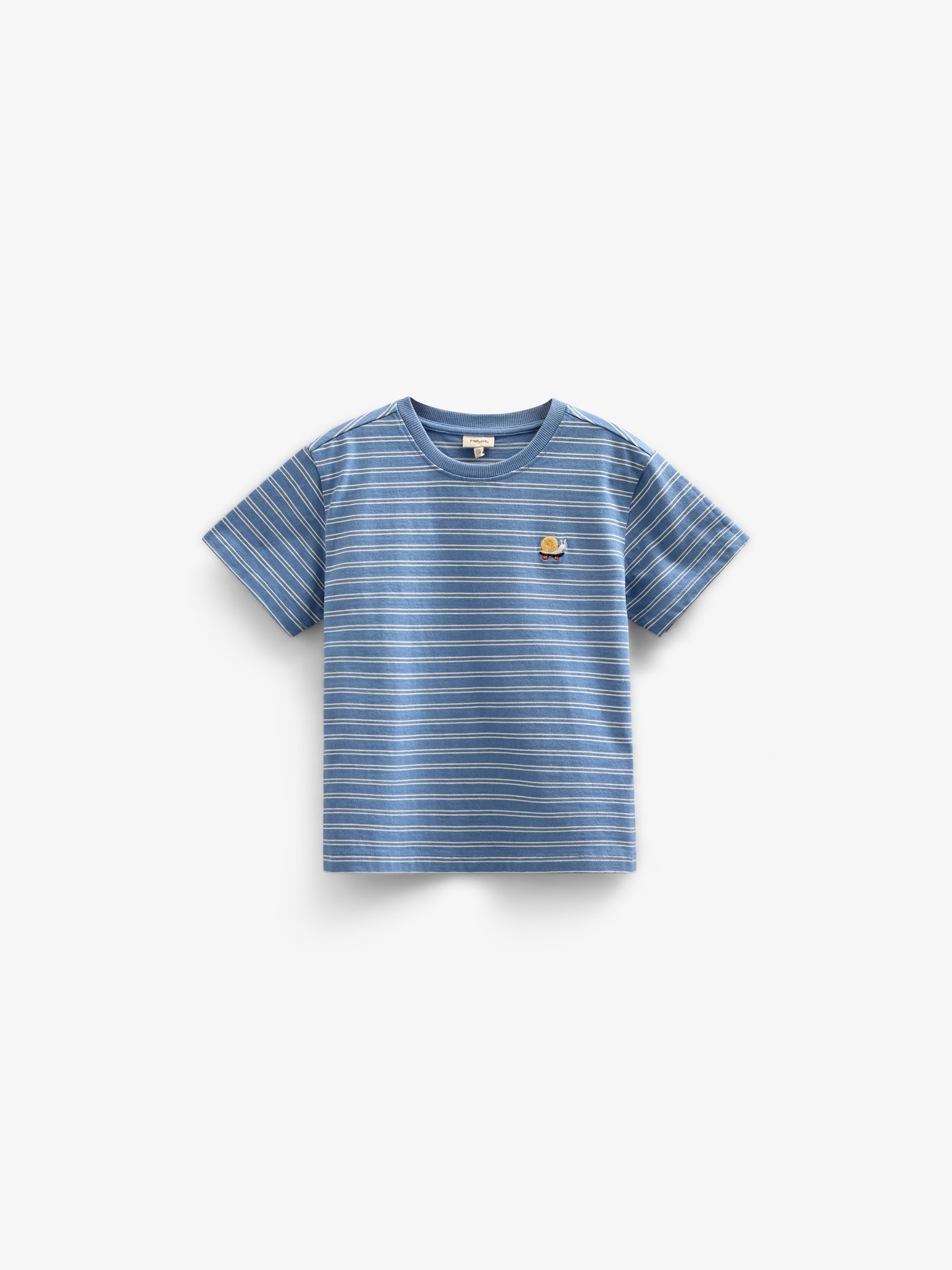 Stribet T-shirt - Kids - Dusty Blue | 101179 Otto