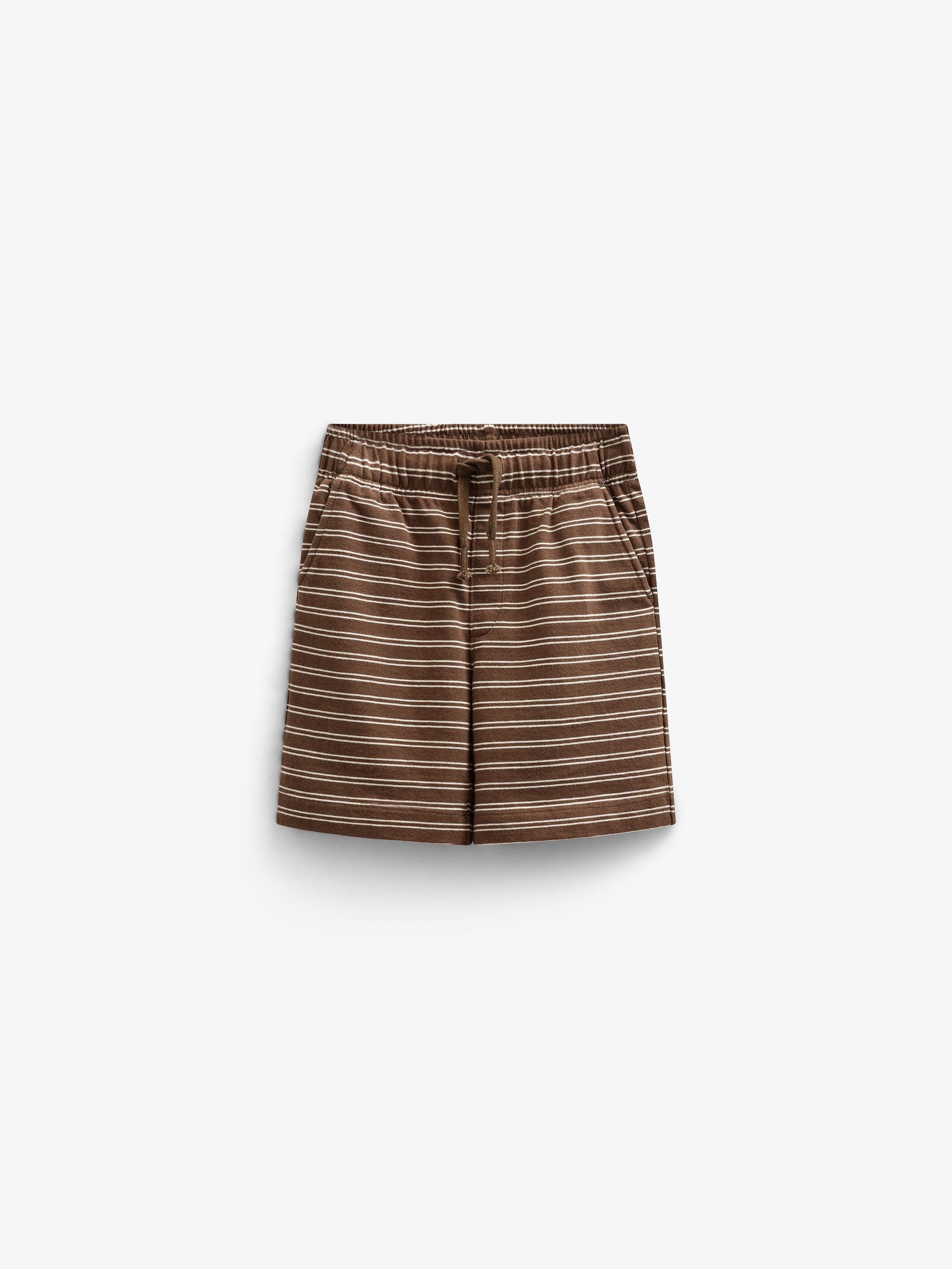 Stribede jersey shorts - Kids - Dark Brown | 101181 Otto