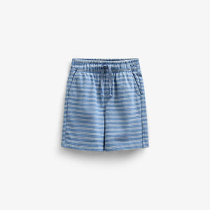 Stribede jersey shorts - Kids - Dusty Blue | 101183 Otto