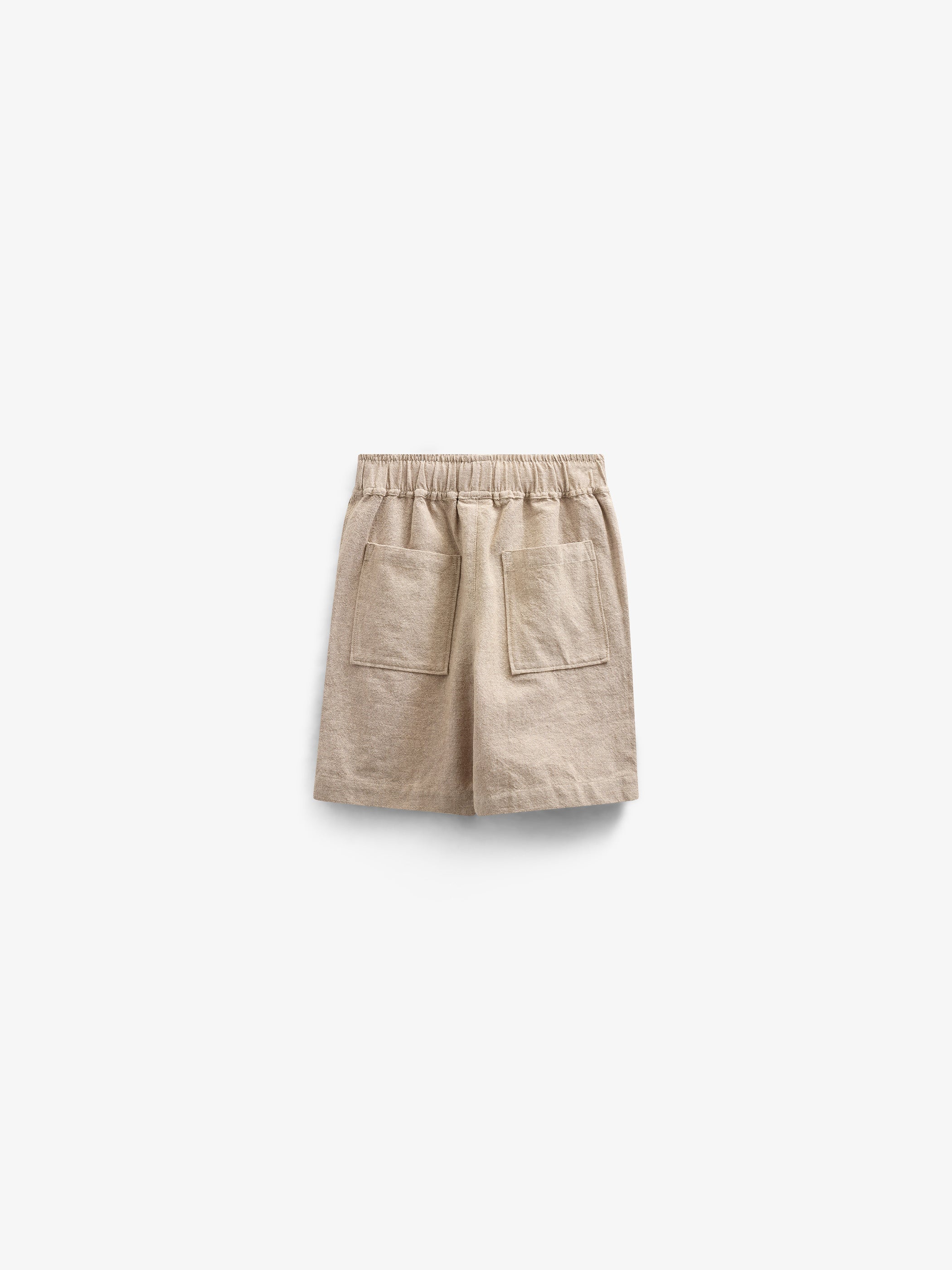 Vævede bomuldsshorts med struktur - Kids - Sand | 101197 Walter